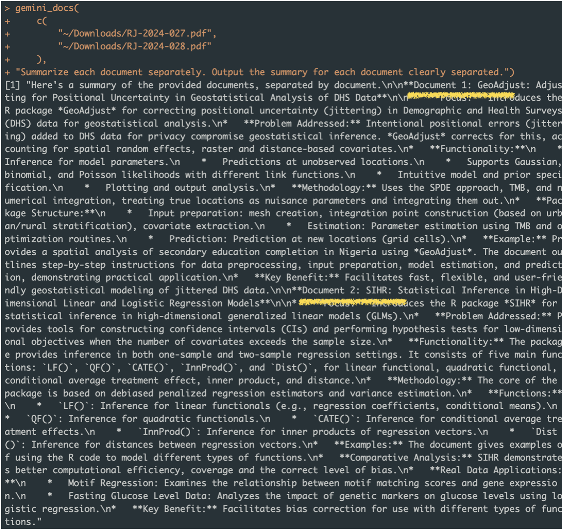 document example